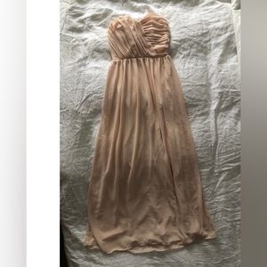TFNC strapless maxi dress